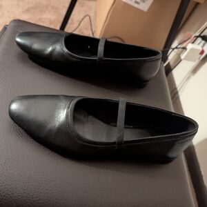 Vagabond Black Leather Mary Janes Women's Flats